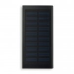 Bedruckte Powerbank Solar Werbegeschenk 8000 mAh Farbe schwarz erste Ansicht