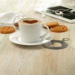 Kaffeetasse Cappuccino bedrucken Farbe weiß Stimmungsbild