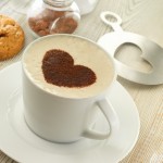 Kaffeetasse Cappuccino bedrucken Farbe weiß Stimmungsbild 3