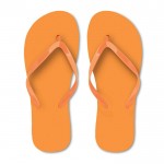 Badelatschen als Werbemittel für Firmen Ansicht mit Druckbereich Farbe Orange