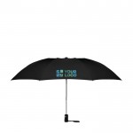 Eleganter Regenschirm faltbar mit Logo bedruckt Ansicht mit Druckbereich