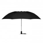 Eleganter Regenschirm faltbar mit Logo bedruckt Farbe schwarz zweite Ansicht