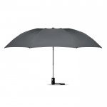 Eleganter Regenschirm faltbar mit Logo bedruckt Farbe grau zweite Ansicht