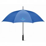 Firmenregenschirm der neuesten Generation Farbe köngisblau zweite Ansicht mit Logo