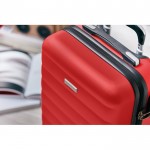 Elegante bedruckte Reisekoffer Farbe rot Stimmungsbild 3