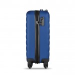 Elegante bedruckte Reisekoffer Farbe köngisblau zweite Ansicht