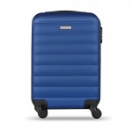 Elegante bedruckte Reisekoffer Farbe köngisblau dritte Ansicht
