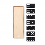 Werbeartikel Domino in einer Holzbox Farbe holzton erste Ansicht