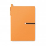 Vollständiges Notizbuchset als Werbeartikel Farbe orange erste Ansicht