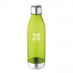Flasche für Werbung ohne BPA Farbe lindgrün Ansicht mit Logo 1