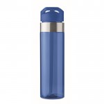 Bedruckte Tritan-Flaschen mit Mundstück Farbe blau zweite Ansicht