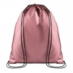 Merchandising-Turnbeutel in Metalloptik Farbe rosa