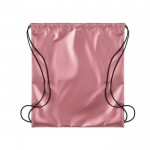 Merchandising-Turnbeutel in Metalloptik Farbe rosa erste Ansicht