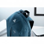 Anti-Diebstahl-Rucksack zum Verschenken Farbe blau Stimmungsbild 4 mit Druck