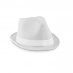 Werbeartikel Hut aus Polyester Farbe weiß