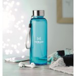 Bedruckte wiederverwendbare Flasche, BPA-frei Farbe blau Stimmungsbild mit Druck