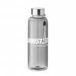Bedruckte wiederverwendbare Flasche, BPA-frei Farbe grau Ansicht mit Logo 1