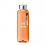 Bedruckte wiederverwendbare Flasche, BPA-frei Farbe orange Ansicht mit Logo 1