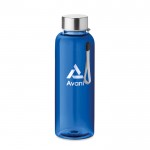 Bedruckte wiederverwendbare Flasche, BPA-frei Farbe köngisblau Ansicht mit Logo 1
