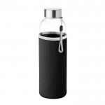 Wasserflaschen mit Hülle bedrucken Farbe schwarz