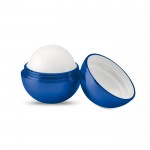 Lippenbalsam in einer ovalen Box Farbe blau