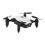 Drohne mit Kamera für Kunden Farbe weiß Ansicht mit Logo 1