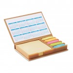 Schreibtischset mit Etiketten und Kalender Farbe beige
