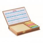 Schreibtischset mit Etiketten und Kalender Farbe beige achte Ansicht