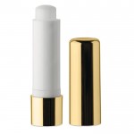 Lippenbalsam Behältnis mit Metalleffekt Farbe gold