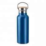 Bedruckte Design-Thermosflaschen Farbe blau