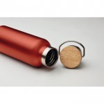 Bedruckte Design-Thermosflaschen Farbe rot zweite Ansicht