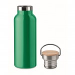 Bedruckte Design-Thermosflaschen Farbe grün erste Ansicht
