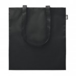 Recycelte und recycelbare Einkaufstasche Farbe schwarz