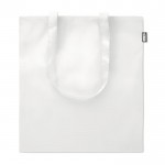 Recycelte und recycelbare Einkaufstasche Farbe weiß