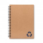 Nachhaltiges Notizbuch bedrucken Farbe blau