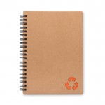 Nachhaltiges Notizbuch bedrucken Farbe orange