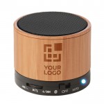 Bluetooth-Lautsprecher aus Holz für Werbung Ansicht mit Druckbereich