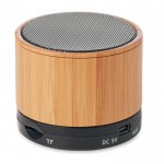 Bluetooth-Lautsprecher aus Holz für Werbung Farbe schwarz erste Ansicht