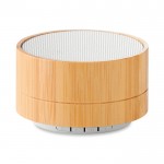 Bluetooth-Lautsprecher Bambus bedrucken Farbe weiß