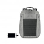 Merchandising-Rucksäcke mit Solarladegerät Farbe schwarz dritte Ansicht