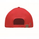 Hochwertige Kappen mit Siebdruck Farbe rot zweite Ansicht
