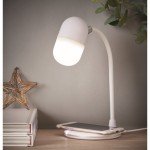 Lampe mit kabelloser Ladefunktion Farbe weiß Stimmungsbild