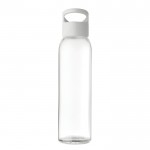 Glasflaschen mit Griff bedrucken Farbe weiß zweite Ansicht