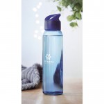 Glasflaschen mit Griff bedrucken Farbe köngisblau Stimmungsbild mit Druck