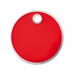 Farbiger Schlüsselanhänger mit Chip für den Einkaufswagen Farbe rot zweite Ansicht