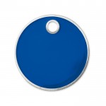 Farbiger Schlüsselanhänger mit Chip für den Einkaufswagen Farbe köngisblau zweite Ansicht