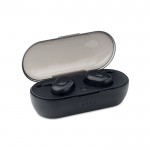 Set mit 2 Bluetooth-Kopfhörern mit Sockel Farbe schwarz erste Ansicht