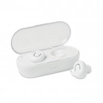Set mit 2 Bluetooth-Kopfhörern mit Sockel Farbe weiß