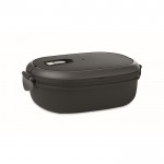 PP-Lunchbox mit luftdichtem Verschluss Farbe schwarz