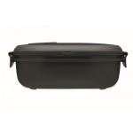 PP-Lunchbox mit luftdichtem Verschluss Farbe schwarz dritte Ansicht